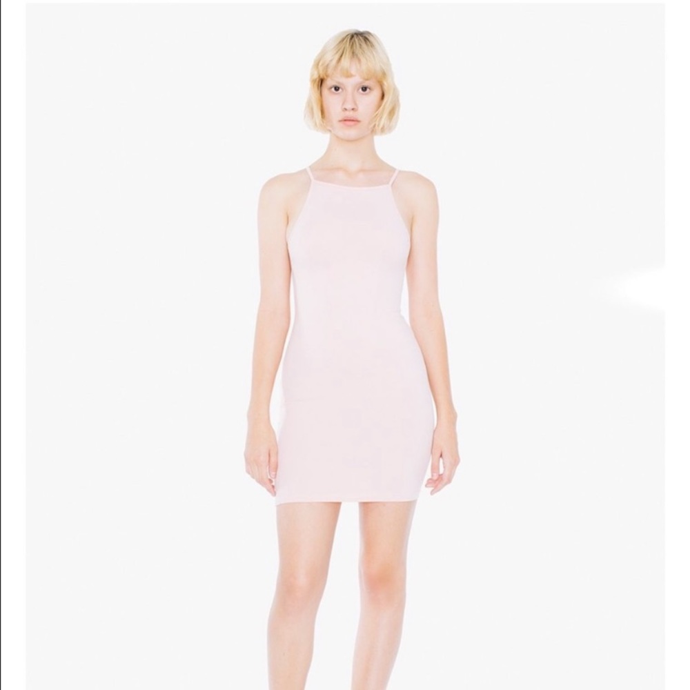 Pink Strap Mini Dress American Apparel